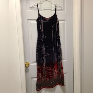 [SOLD]Vintage Tessuto burnt velvet dress, sz S
